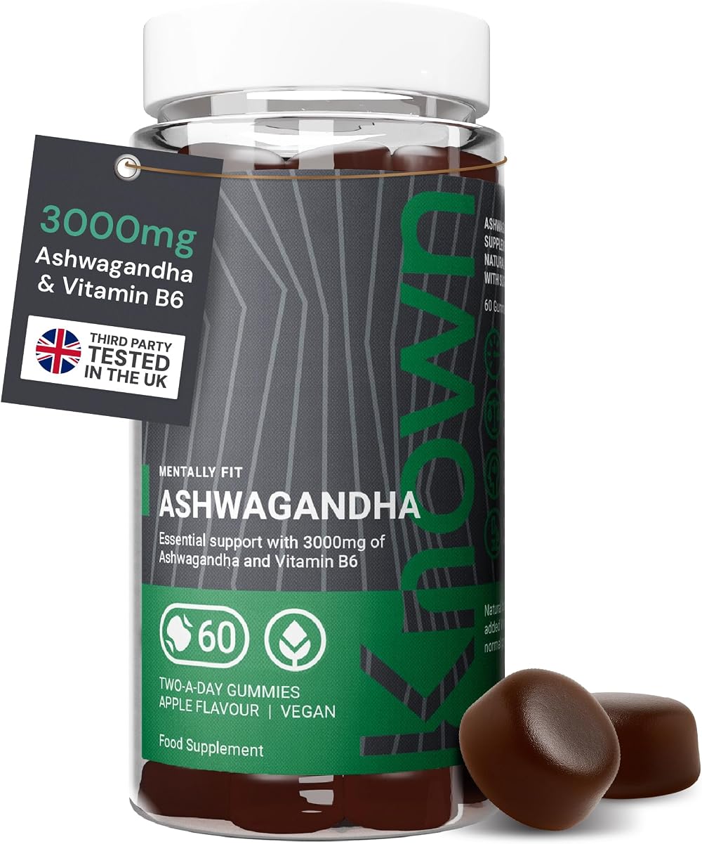 Known Ashwagandha Gummies 3000mg - Apple Flavour - 1 Month Supply