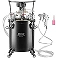 VEVOR Spray Paint Pressure Pot, 30 L/7.5 gal Fully Automatic Stirring Pressure Pot Tank, 70 psi Adjustale Pressure, Pressure Pot Paint Tank with Spray Gun and Hoses, for Home Decor Industry Painting