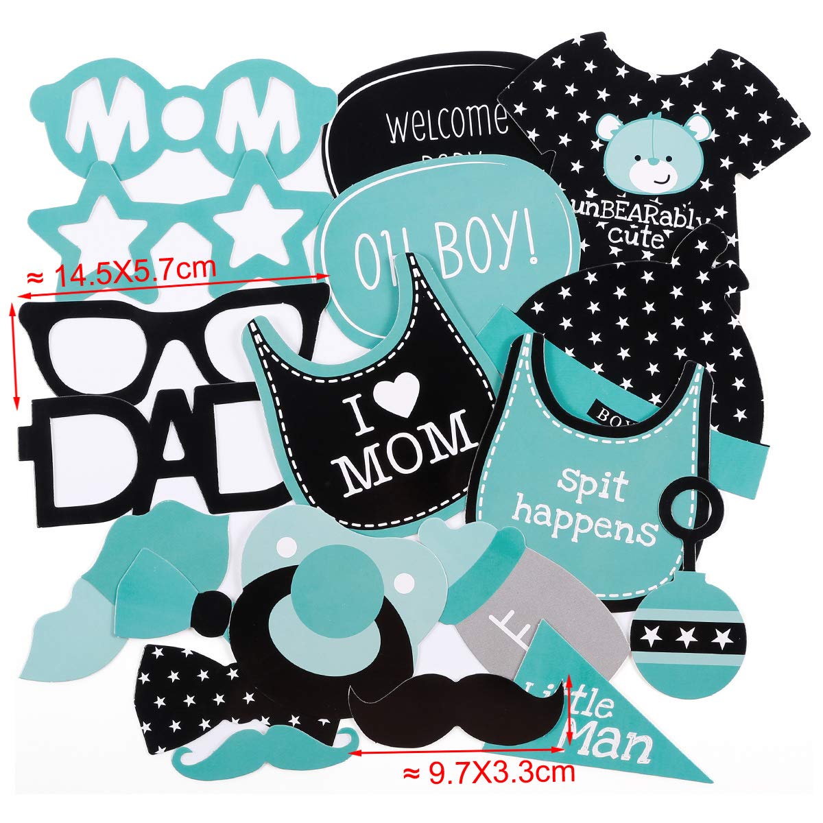 Napravi Rs Sure Promise x Photo Booth Accessoire De Fete Garcon Bebe Bapteme Genre Revele Chapeaux Masques Et Accessoires Loisirs Creatifs Napravi Rs Sure Promise x Photo Booth Accessoire De Fete Garcon Bebe Bapteme Genre Revele Chapeaux Masques Et Accessoires Loisirs Creatifs