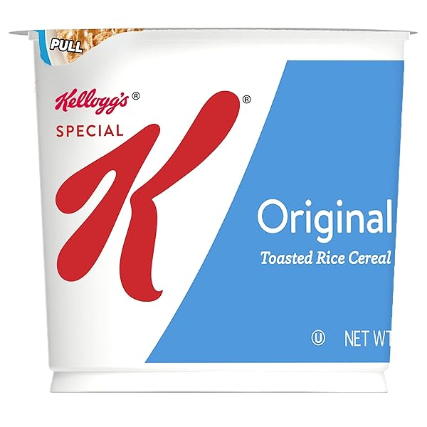 SPECIAL K BREAKFAST CEREAL CUP, 11 VITAMINS AND MINERALS, MADE WITH FOLIC ACID, B VITAMINS AND IRON, ORIGINAL, 1.25OZ CUP (1 CUP)