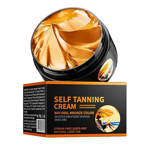 Tanning Cream for Natural Bronze Color -Sunbed Cream-Tanning Accelerator Intense Hydration & Long Lasting Tan - Indoor & Outdoor Use- Light Texture Not Greasy,Achieve a Natural Tan