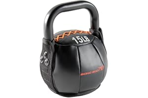 BIONIC BODY by Marcy Soft Kettlebell with Handle for Weightlifting, Conditioning, Strength and core Training
