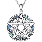 Grmdit Witch Knot/Trinity/Triple Moon Necklace S925 Sterling Silver Protection Jewelry Gifts for Women