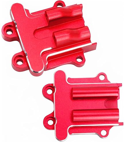 Aluminum Front & Rear Differentials (2 Pcs) For Arrma 1/18 Granite GROM – Red By G-Maxx