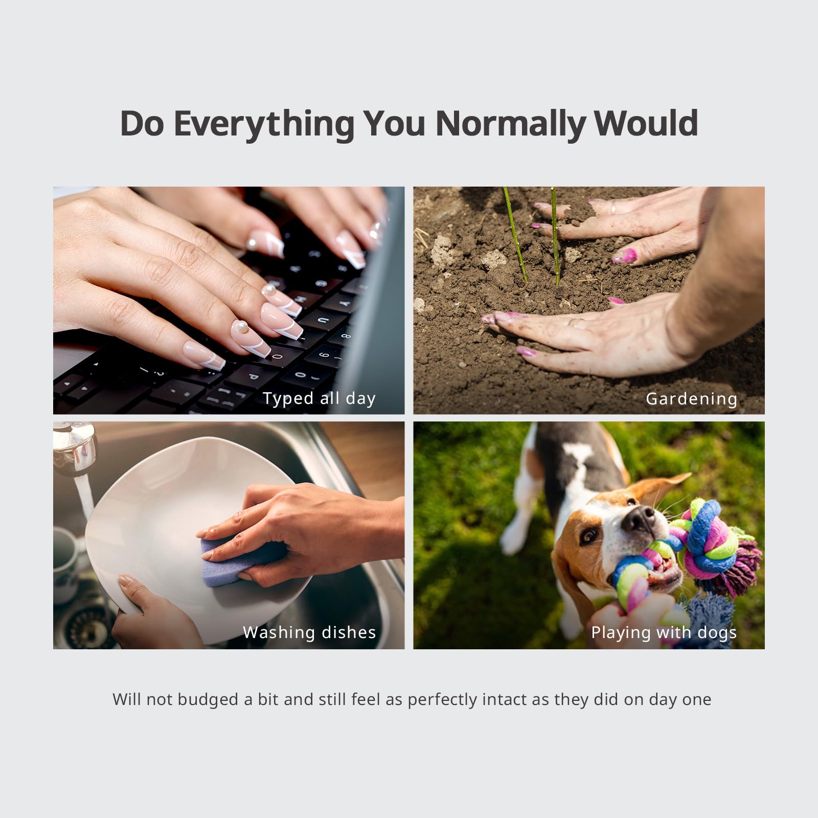 BTArtbox Press On Nails Short - Lamp-Curable Blue French Tip Almond Press On Nails with Glue for Women, Semi-Transparent Soft Gel Glue On Nails in 16 Sizes - 32 Stick On Nails Kit, Blue Blossom - Image 6