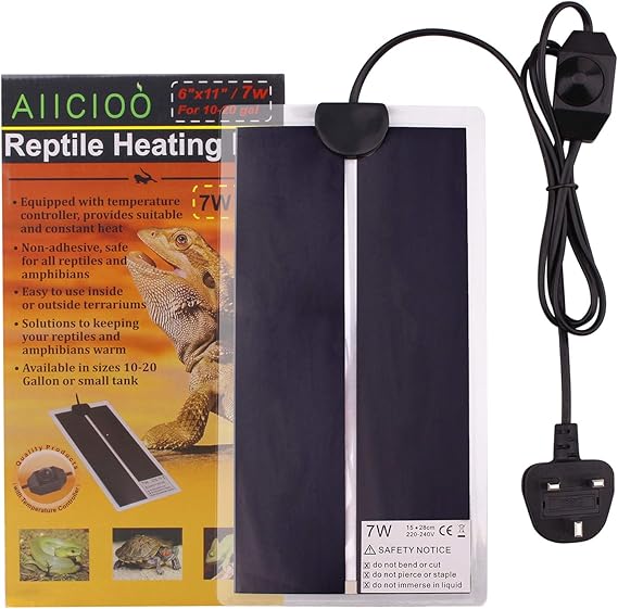 AIICIOO Reptile Heat Mat Tank Warmer Terrarium Heat Pads Aquarium