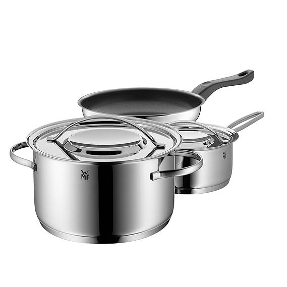 WMF 711156040 Set 3 Standgrill, Edelstahl, Silber, 24 cm