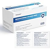 BZK Wipes, Antiseptic Towelettes, Moist Sanitizing Towelettes Designed to Help Clean Minor Wounds, Disposable & Individually 