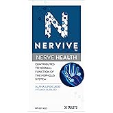 Nervive, Nerve Health, for Nervous System, Alpha Lipoic Acid, ALA, Vitamins B1-Thiamine, B6, B12, 30-Day Supply, 30 Count