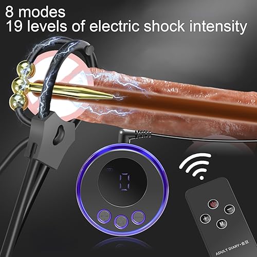 MFMYEE Vibrating Cock Ring Plug, Electric Shock Sex Toy Kit, Adjustable  Bondage Cock Ring, SM Male Chastity Cage Expander in Kenya | Whizz Penis  Rings