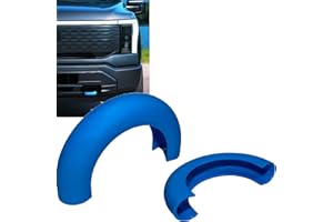 Tow Hook Covers fits Ford F-150 Lightning 2022–2025 - Custom fit – Impact Resistant Premium Plastic – Electric Blue – Easy In