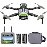 Drones with Camera for Adults 4K, 5.7" FPV Touchscreen, Auto Return, Follow | Beginner Mode, 100-Min Flight, Long Range Transmission, Follow, Foldable RC Quadcopter 2 Batteries, Ideal for Adults