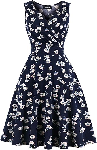 vintage swing dress with pockets