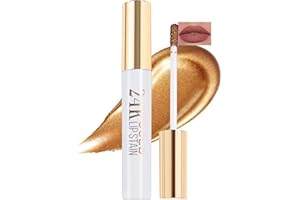 Erinde Peel - off Tinted Lip Stain, Long - Lasting & Waterproof Gold Lip Gloss, Matte Nude Liquid Lipstick, Highly Pigmented 