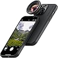 Shiftcam | LensUltra 16mm Wide Angle Lens - 0.5X Magnification, 100° Angle - Ultimate Clarity for Travel Shots, Dynamic Perspectives, Double Frame Size