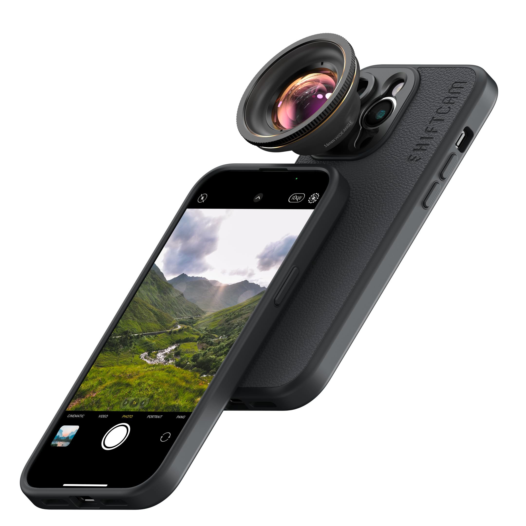 ShiftCam LensUltra 16mm Wide Angle Phone Camera Lens – 0.5X Magnification, 100° Field of View – Wide Angle Lens for iPhone & Android, Mobile Phone Photography and Travel Shots – Lens Only