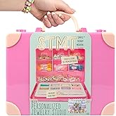 STMT Personalized Jewelry Studio, Create Over 50 Premium Pieces, Trendy Bracelet Making Kit, Includes Metal Bracelet Charms, Removable Beading Tray &amp; Jewelry Making Supplies, Great Teen Girl Gifts