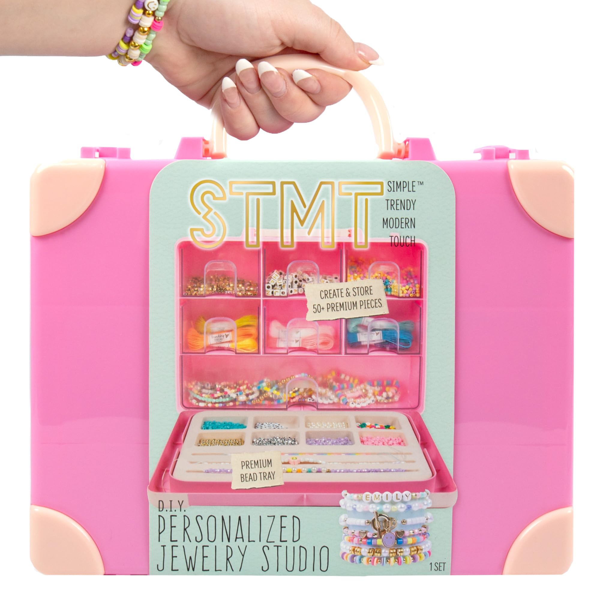 Photo 1 of (damaged) STMT Personalized Jewelry Studio, Create Over 50 Premium Pieces, Trendy Bracelet Making Kit