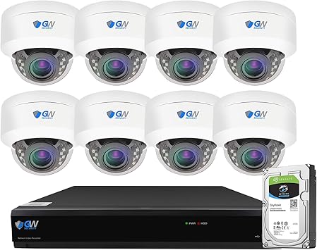 Amazon Com Gw Security 8 Channel 4k Smart Ai Complete Cctv Security System With 8 X Hd 8mp 2160p Outdoor Indoor 4x Optical Motorized Zoom 4k Dome Security Cameras And 2tb Hdd Qr Code