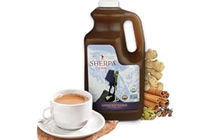 Sherpa Chai Traditional Chai Tea Concentrate - Hand Crafted Black Tea Concentrate with Traditional Non-GMO Ingredients - Authentic Chai Recipe Brewed by Nepali Sherpas - Chai Tea Gift for Tea Lovers