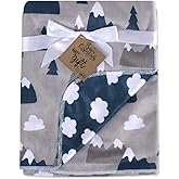 Baby Essentials Sherpa Fleece Baby Blanket 35x30 – Super Soft, Warm Reversible Baby Blankets for Newborns, Infants, Toddlers, and Nursery