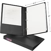 Avery&reg; Legal-Size Durable 3 Ring Binder, 1" Round Ring, 1 Black Binder | For Legal Document and Contract Storage, Holds 8.5" x 14" Paper, Two Interior Pockets, Spine Label Window, Wide Panels
