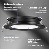acegoo 12V LED Campervan Recessed Ceiling Light 2.5W 6 pack 3000K CRI 93 view 5