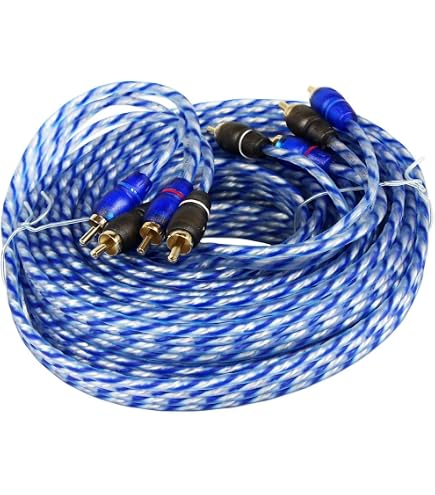 Amazon.com: Rockville RTR254 25 Foot 4 Channel Twisted RCA Cable
