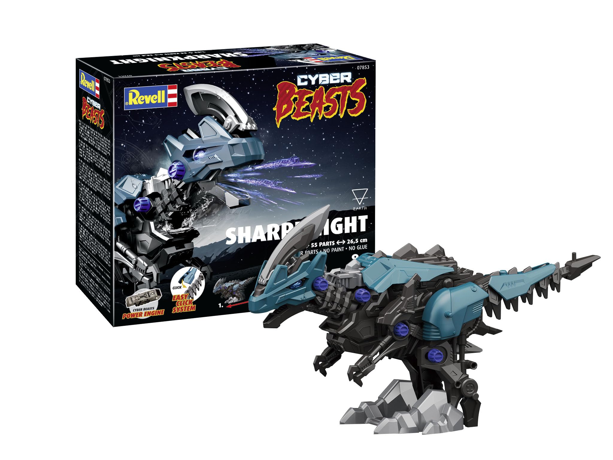 Revell Modellbau I CyberBeasts Sharp Knight I Bausatz I Maßstab 1:48 I 80 Teile I Bastelset ab 10 Jahren I Detailgetreues Modell I Fantasiefigur I Authentische Nachbildung, Exklusiv bei Amazon