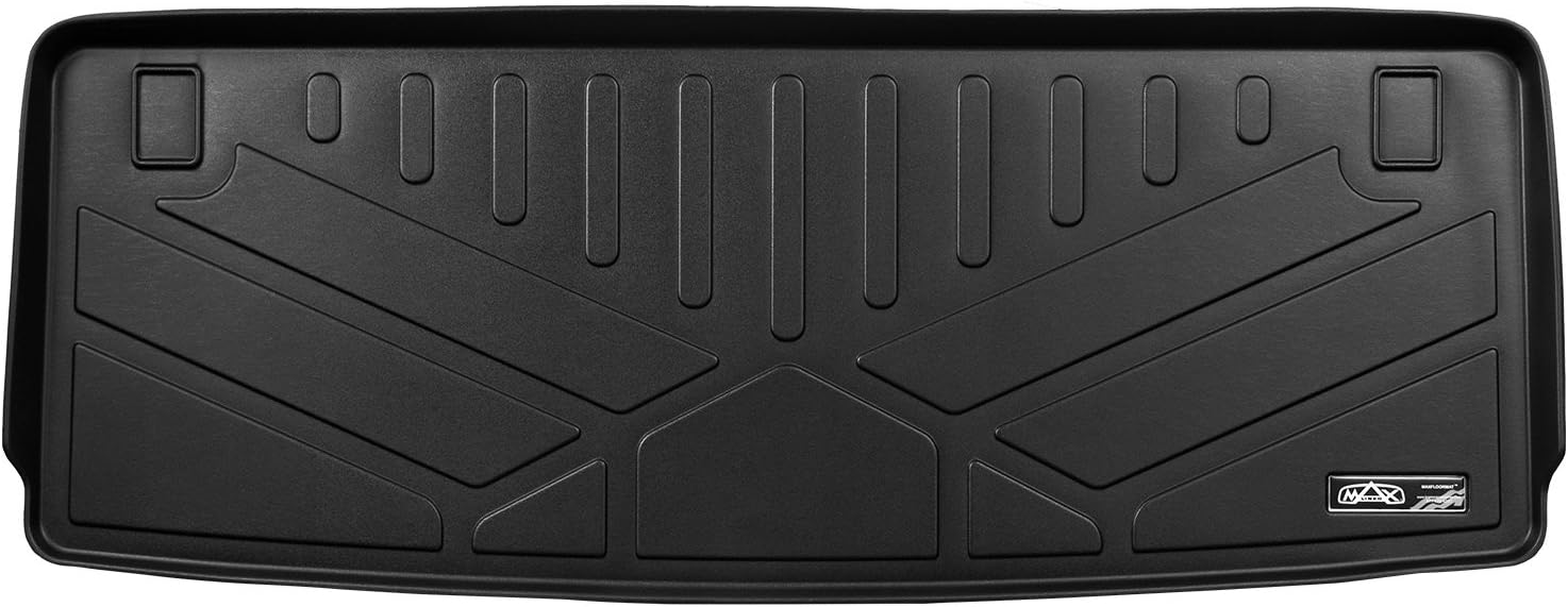 MAXLINER All Weather Cargo Liner Floor Mat Behind 3rd Row Black for 2017-2018 Nissan Armada / 2011-2013 Infiniti QX56 / 2014-2018 QX80