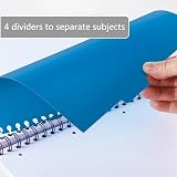 Oxford Campus A4 Project Notebook with Dividers 200 Pages Optik Paper+ Red view 5