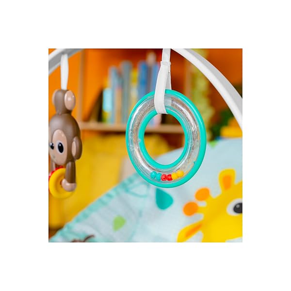 BRIGHT STARTS WILD VIBES INFANT TO TODDLER ROCKER WITH VIBRATIONS, UNISEX, NEWBORN +