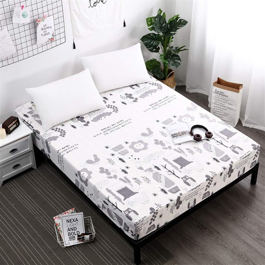 Liveinu Waterproof Cotton Mattress Pad Fleece Mattress Cover Protector Mattress Topper Stretches up to 12 Inches Deep 140x200x30cm Childhood
