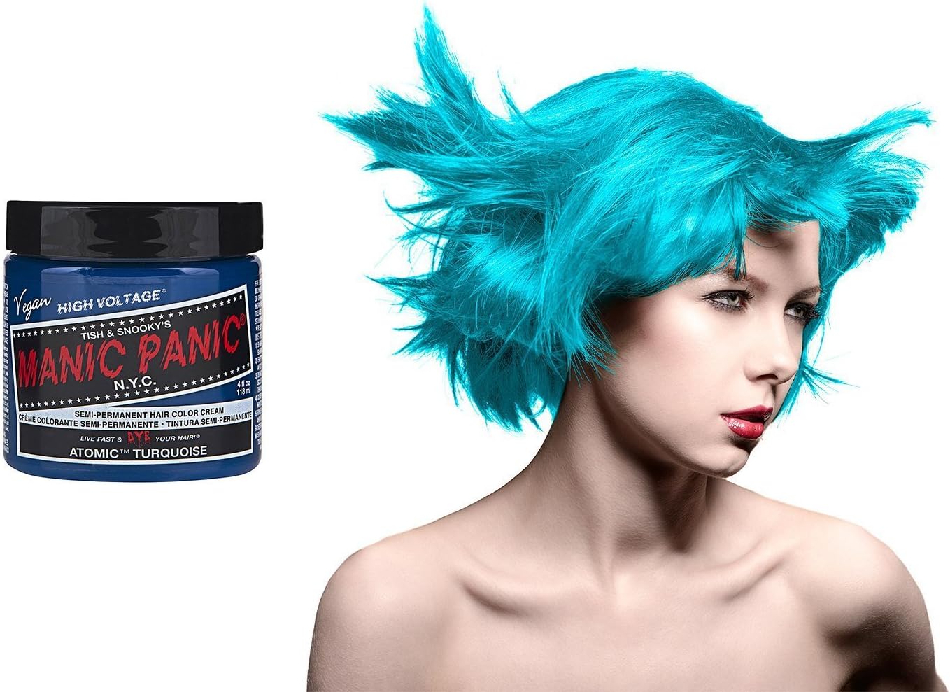 Manic Panic High Voltage Classic Cream Formula Colour Hair Dye (Atomic Turquoise)