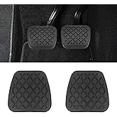 QKYS 2PCS Clutch Pedal Pad Cover, Anti-slip Rubber Car Pedals Cover,Break Pedal Covers, Black Brake Pedals Stop Pad Replacement 46545-SA5-000 46545SA5000 Compatible with Accord CRV Acura
