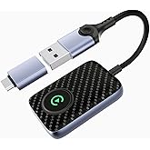 Shsuert Wireless CarPlay Adapter 2024 Upgraded, Converts Factory Wired CarPlay to Wireless, Plug and Play Car Play Wireless Adapter, Compatible with iPhone Multi-User Seamless Connection