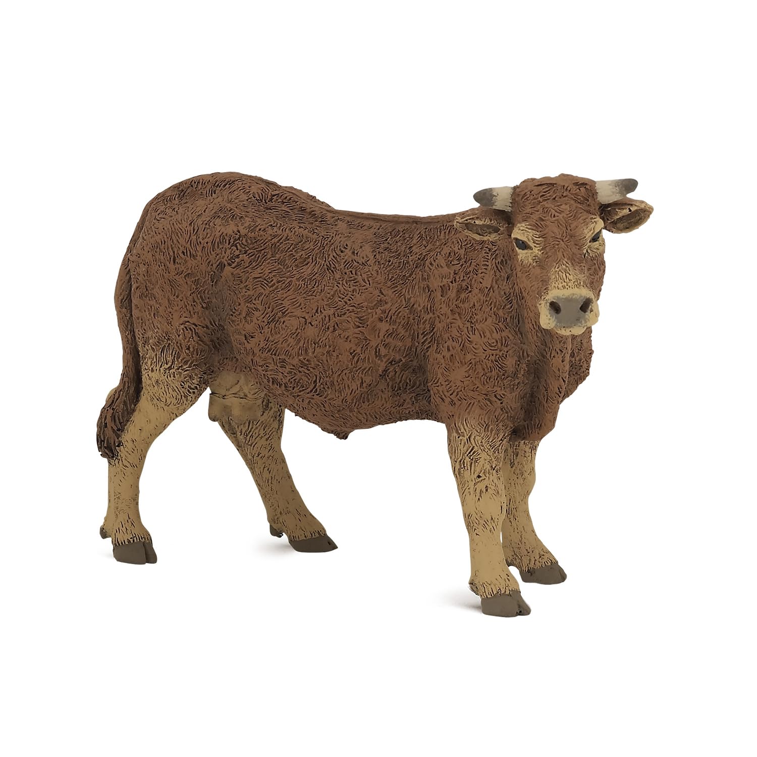 Papo - Realistic Limousin Cow Figure Toy for Kids - Ages 3+ - Farm Life Collection - Educational Play Farm Discovery - Gift Idea Toy for Girls and Boys - 12.7 Cm X 4.8 Cm X 8 Cm