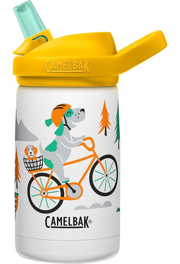CamelBak Eddy+ - Botella De Agua Con Pajilla Para Niños, Acero