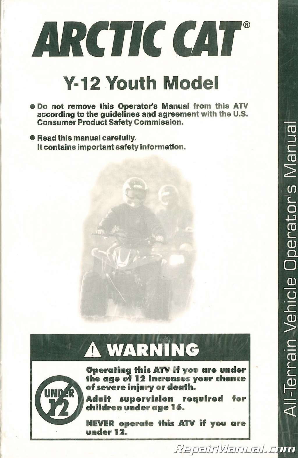 2256-649 2003 Arctic Cat 90 ATV Owners Manual Paperback – 2004