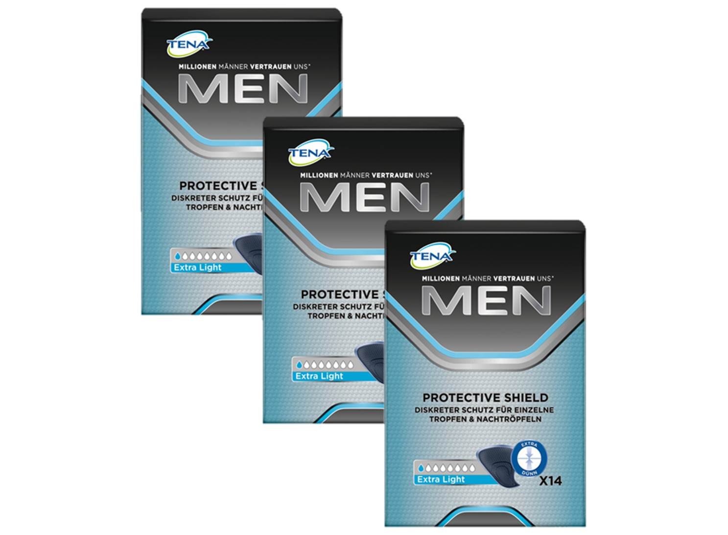Tena Men Level 0 P/Shield - Pack of 3