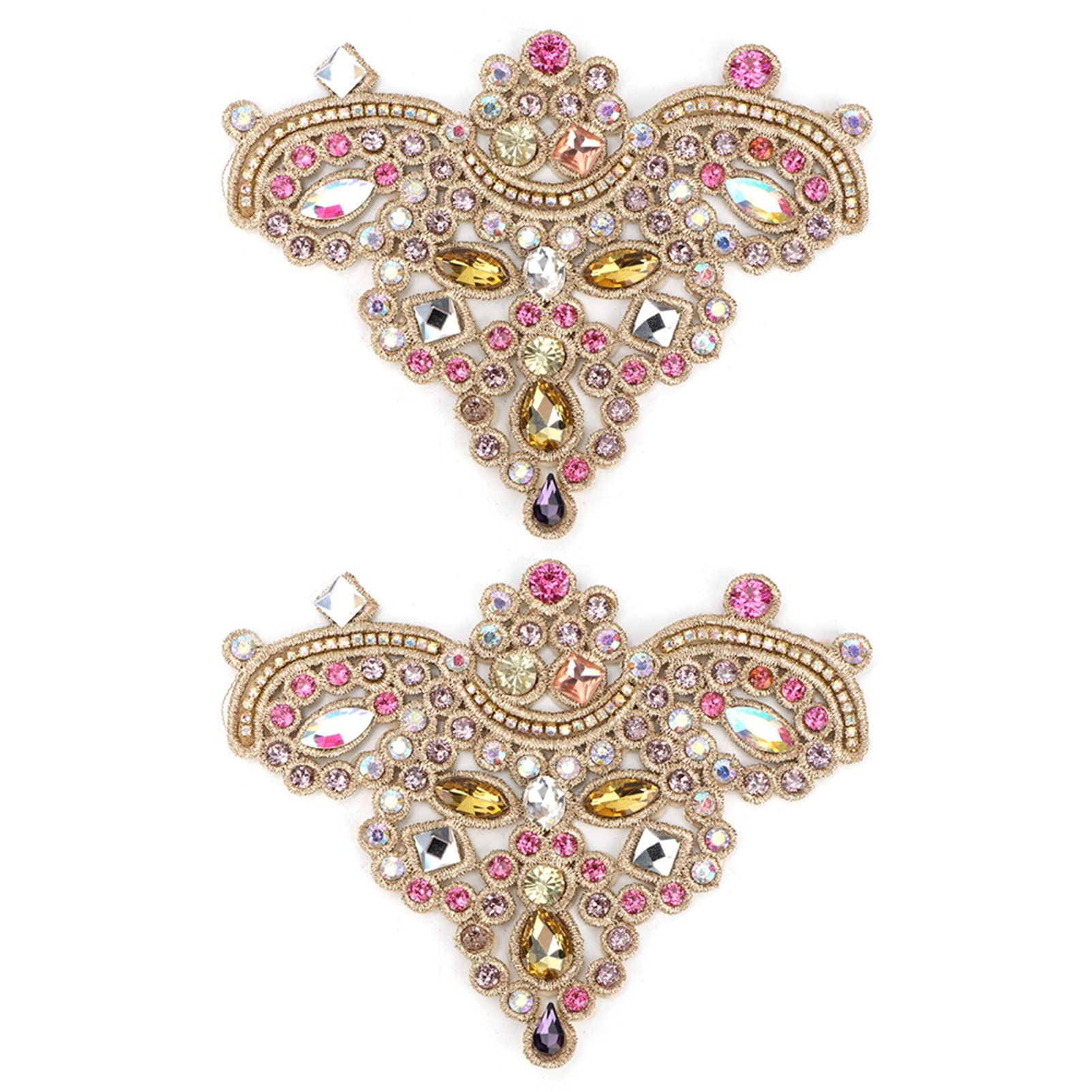 Shoe Applique, Rhinestone Crystal Sew on Patches for Wedding Bridal Embellishment Faux Pearl Decor for Shoes Bags Clothes Accessories for DIY Craft Lovers