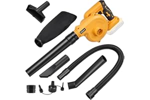 OICGOO Cordless Leaf Blower for Dewalt 20V Max Battery, Electric Jobsite Air Blower, Variable Speed Up to 150MPH,2-in-1 Handle Electric Blower and Vacuum Cleaner (Battery Not Included)