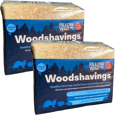 Caliko 3kg Pillow Wad Wood Shavings Kiln Dried Dust Extracted Bedding