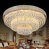 KALRI Modern K9 Crystal Chandelier Flush Mount LED