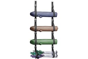 BS-VOG Camping Chair Wall Storage for Garage, Adjustable Garage Wall Storage Straps Wall Mounted with Quick Release Buckles, Hanging Garage Organization System Rack Holds More Beach Chairs, Umbrellas