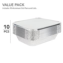 Stock Your Home 9x13 Aluminum Trays with Lids
