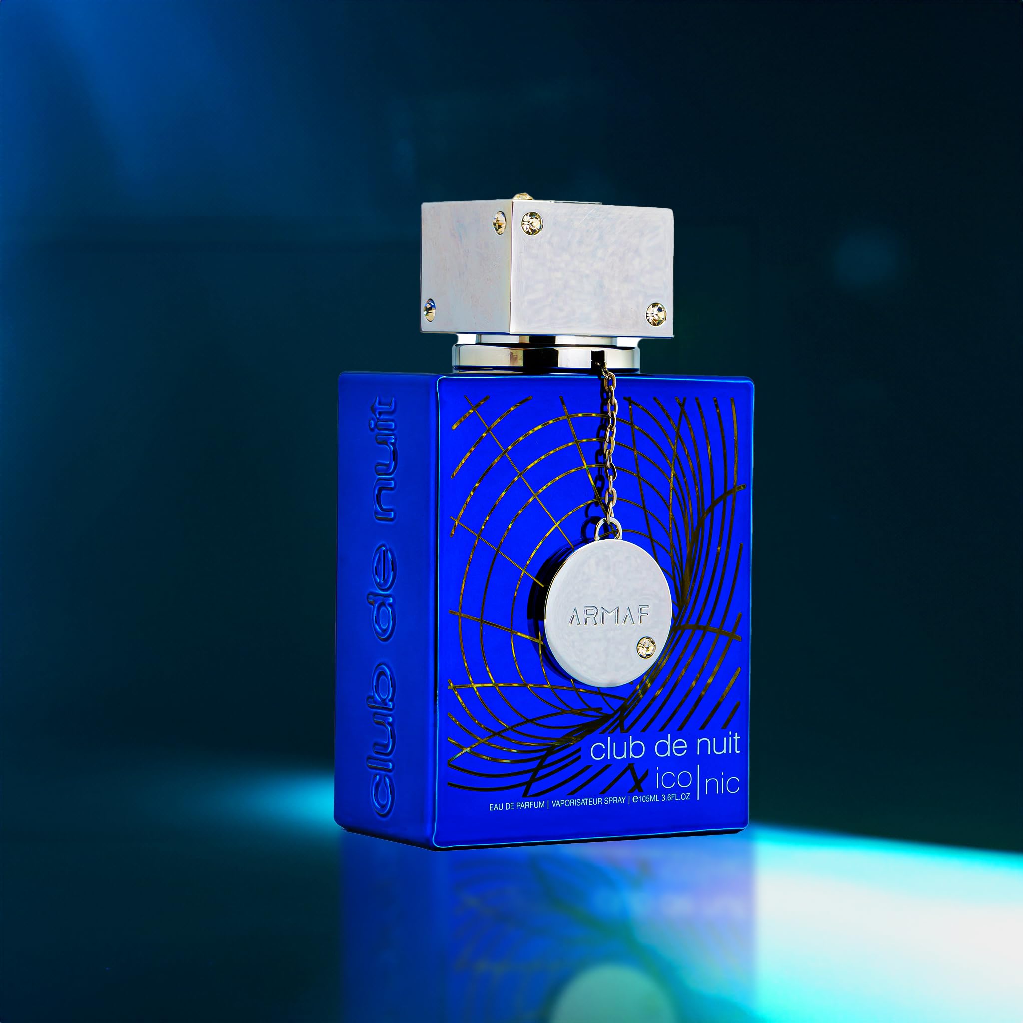 Armaf Club de Nuit Blue Iconic for Men Eau de Parfum Spray, 3.6 Ounce