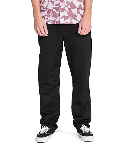Volcom Men's Frickin Relaxed Chino Pant Black 28 at Amazon Men's