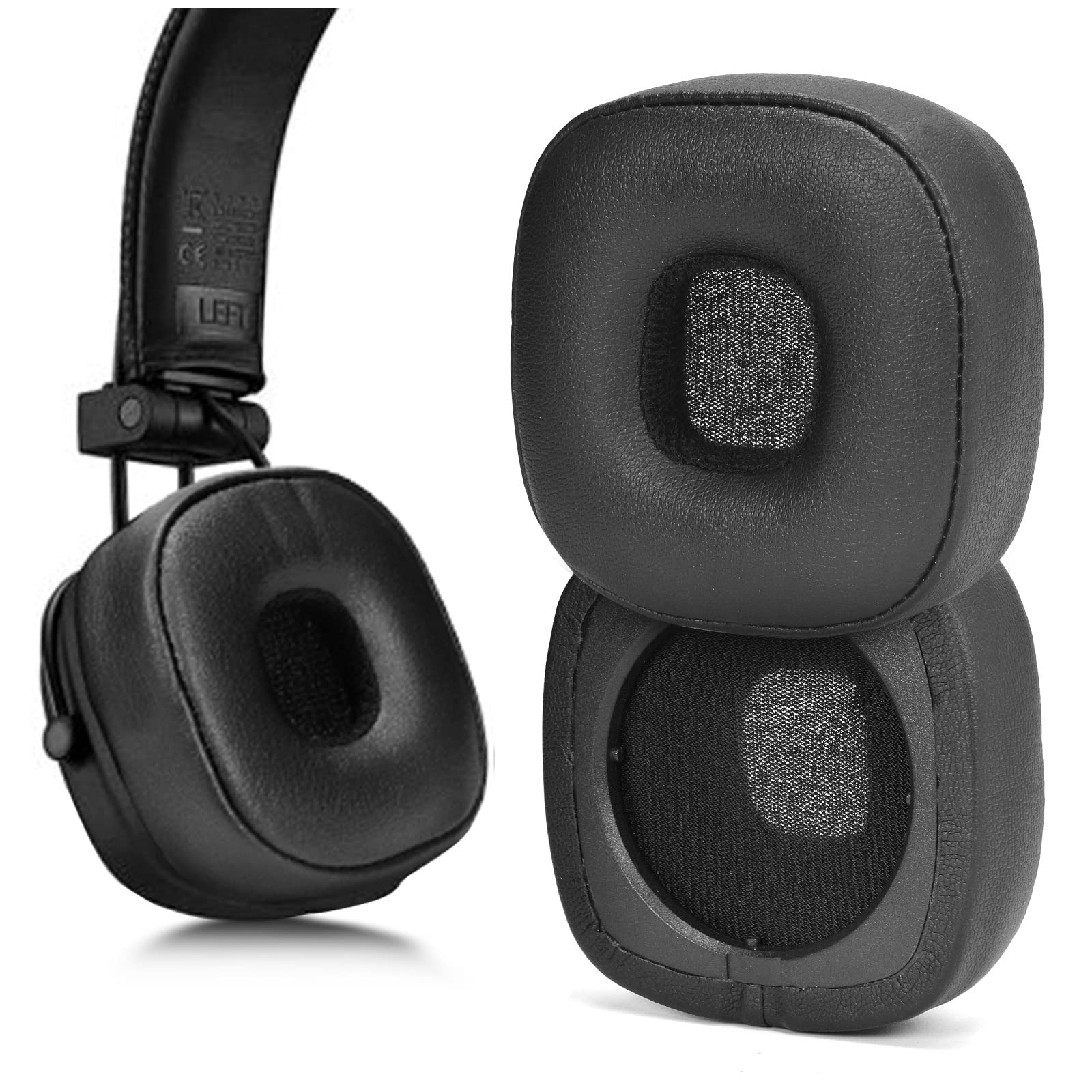 XBERSTAR Earpads Cushions Replacement for MARSHALL major 4 Headphones (Black earpads)