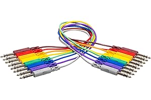 Hosa CSS-830 Balanced Patch Cables, 1/4 Inch TRS to Same, 1 Foot